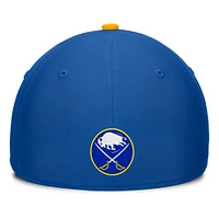 Men's Fanatics Royal/Gold Buffalo Sabres Authentic Pro Rink Team Code Flex Hat