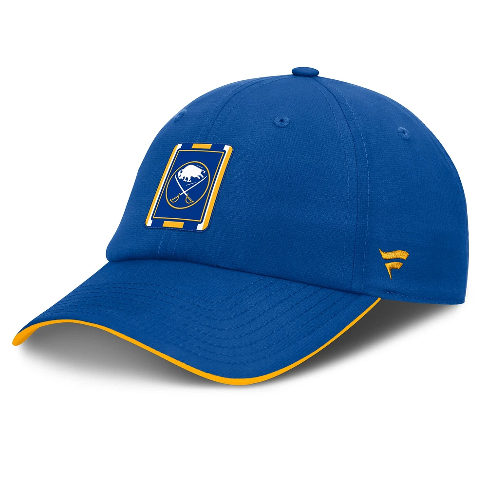 Casquette ajustable authentique Pro Ripstop Royal/Gold Buffalo Sabres Fanatics pour homme