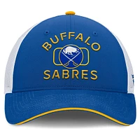 Casquette de camionneur authentique Pro Rink Fanatics Royal/White Buffalo Sabres pour hommes