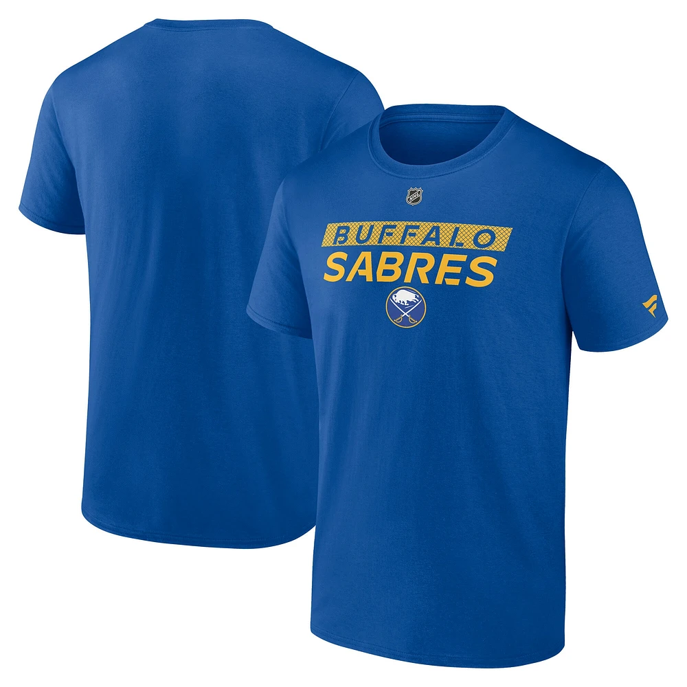 T-shirt authentique Pro Core pour hommes Fanatics Royal Buffalo Sabres