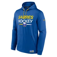 Men's Fanatics Royal Buffalo Sabres Authentic Pro Fleece Pullover Hoodie