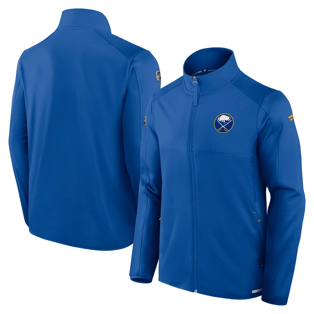 Veste polaire entièrement zippée Fanatics Royal Buffalo Sabres Authentic Pro Rink pour homme