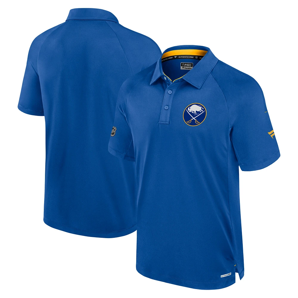 Polo authentique Pro Rink Fanatics Royal Buffalo Sabres pour hommes