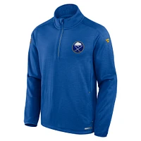 Haut à glissière quart de tour authentique Pro Rink Royal Buffalo Sabres Fanatics pour hommes