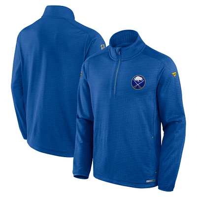 Haut à glissière quart de tour authentique Pro Rink Royal Buffalo Sabres Fanatics pour hommes