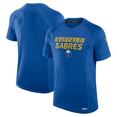 T-shirt technique authentique Pro Rink Fanatics Royal Buffalo Sabres pour hommes