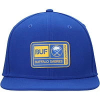 Casquette Snapback authentique pour camp d'entraînement Fanatics Royal Buffalo Sabres pour hommes