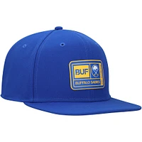 Casquette Snapback authentique pour camp d'entraînement Fanatics Royal Buffalo Sabres pour hommes