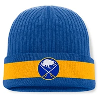 Bonnet en tricot à revers pour homme Fanatics Royal Buffalo Sabres Blueliner