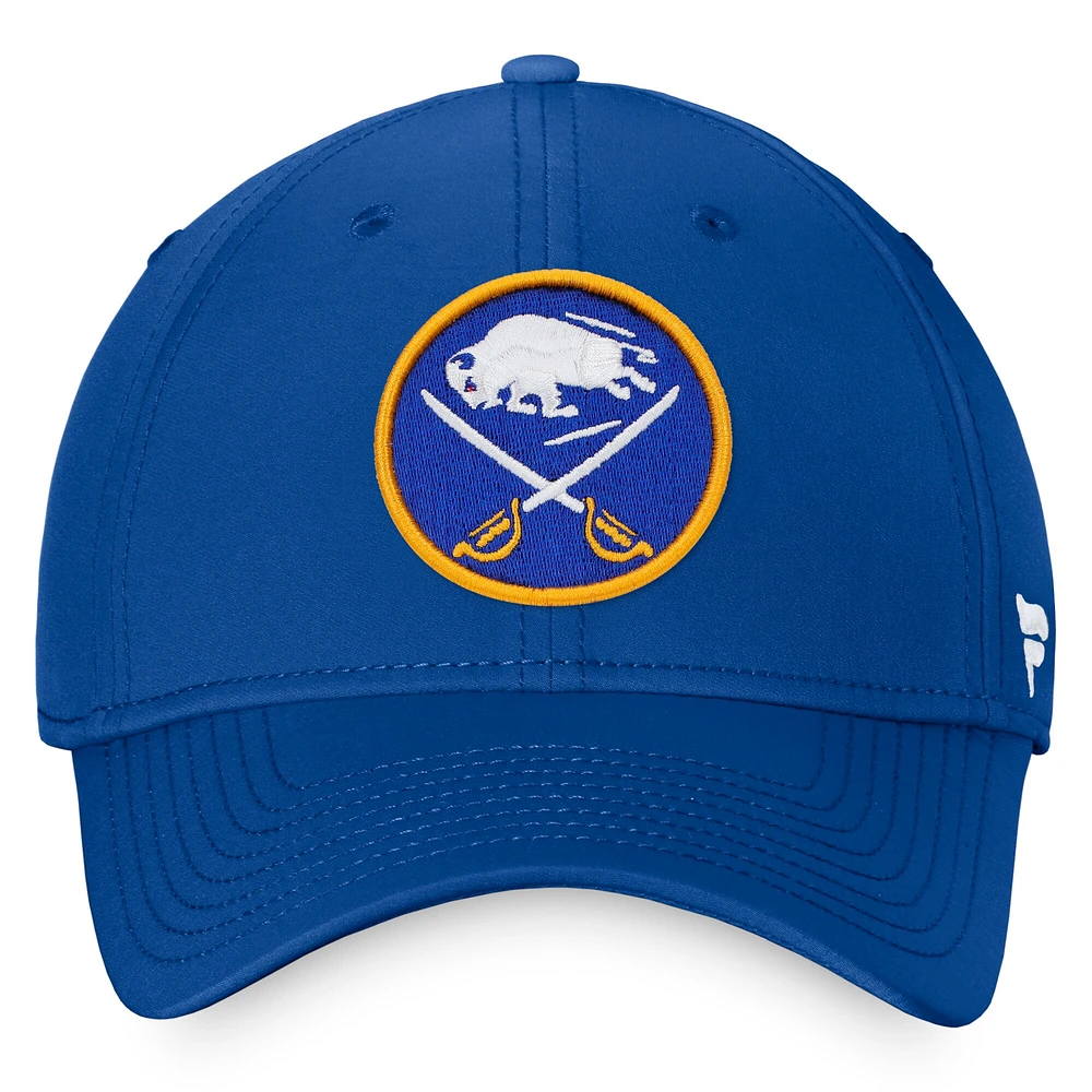 Casquette flexible avec logo principal Fanatics Royal Buffalo Sabres pour hommes