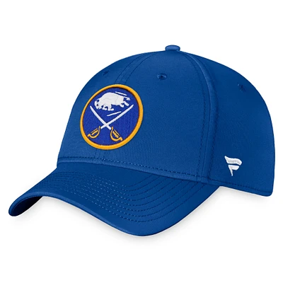 Casquette flexible avec logo principal Fanatics Royal Buffalo Sabres pour hommes