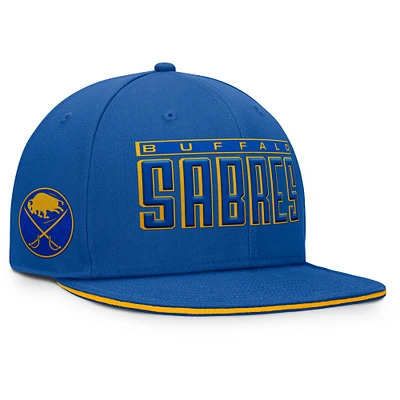 Men's Fanatics Royal Buffalo Sabres Fundamental Gino Stack Snapback Hat