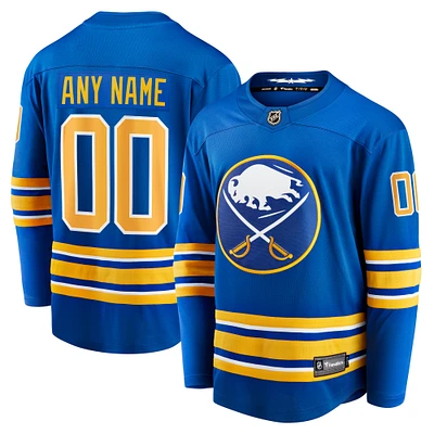 Maillot personnalisé Fanatics Royal Buffalo Sabres Home Premier Breakaway pour hommes