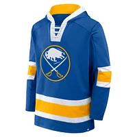 Men's Fanatics  Royal Buffalo Sabres Inside Line Fleece Pullover Hoodie