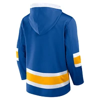 Men's Fanatics  Royal Buffalo Sabres Inside Line Fleece Pullover Hoodie