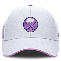 Men's Fanatics White Buffalo Sabres Authentic Pro Hockey Fights Cancer Adjustable Hat