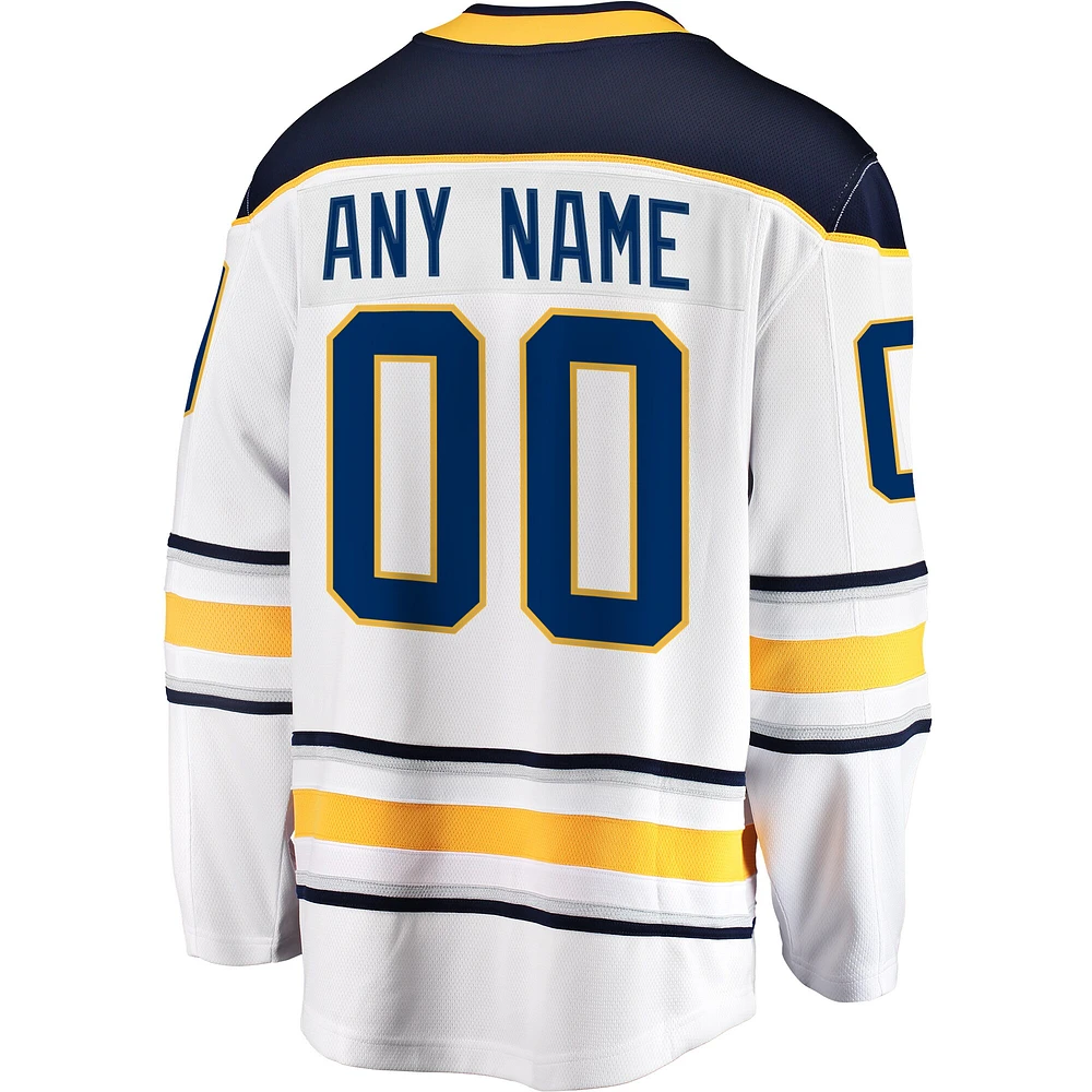 Men's Fanatics White Buffalo Sabres Breakaway - Custom Jersey