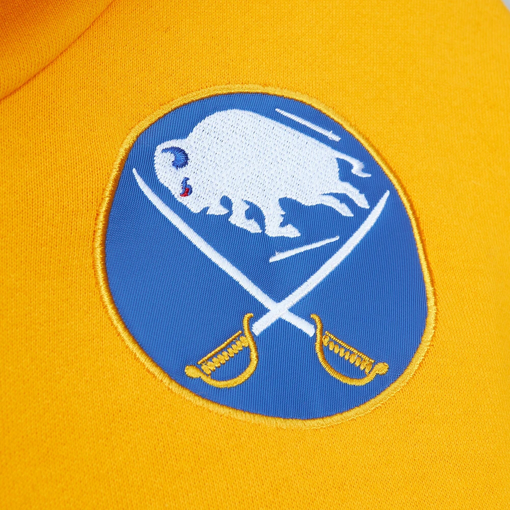 Chandail à capuchon d'entraîneur-chef des Sabres de Buffalo Royal/Or Mitchell & Ness pour hommes