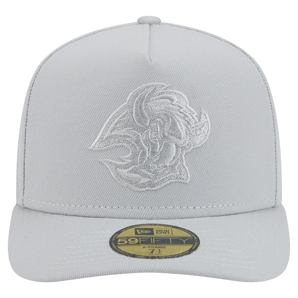 Casquette ajustée A-Frame 59FIFTY pour homme New Era avec pack de couleurs Buffalo Sabres gris