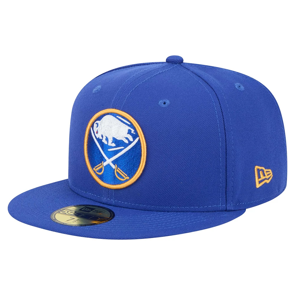 Casquette ajustée Core 59FIFTY Royal Buffalo Sabres de New Era pour homme