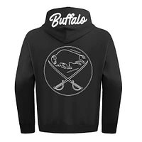 Sweat à capuche Paint the City Pro Standard pour homme, noir, Buffalo Sabres