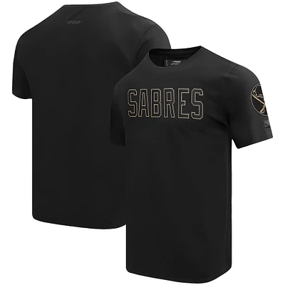 T-shirt avec logo Pro Standard noir des Sabres de Buffalo pour hommes