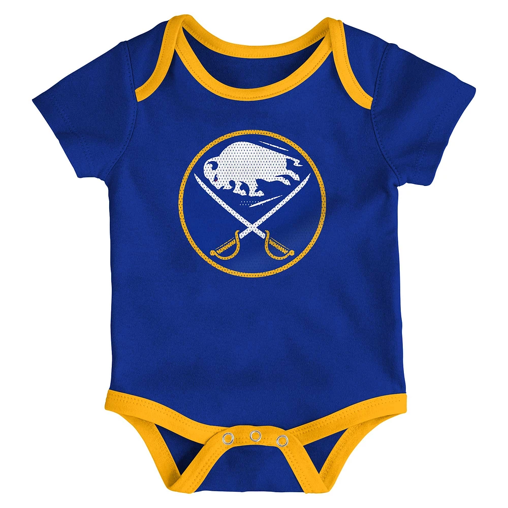 Ensemble de body trois pièces pour nouveau-né et bébé Buffalo Sabres Legend