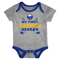 Ensemble de body trois pièces pour nouveau-né et bébé Buffalo Sabres Legend