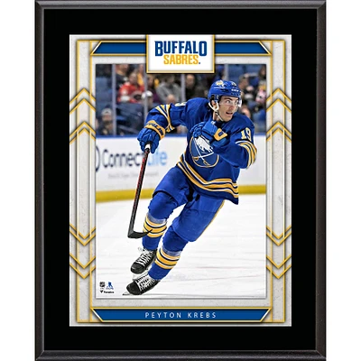 Plaque de joueur sublimée Peyton Krebs Buffalo Sabres 10,5" x 13"