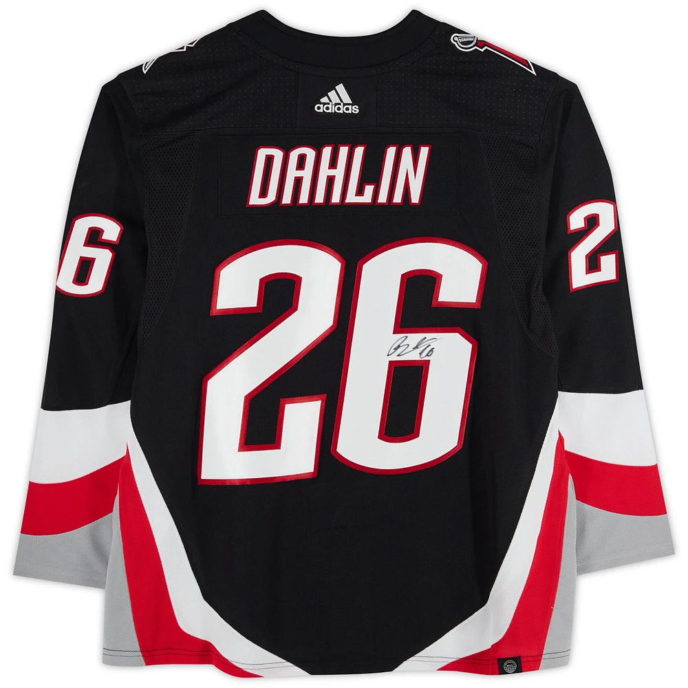 Rasmus Dahlin Buffalo Sabres Autographed Black Alternate adidas Authentic Jersey