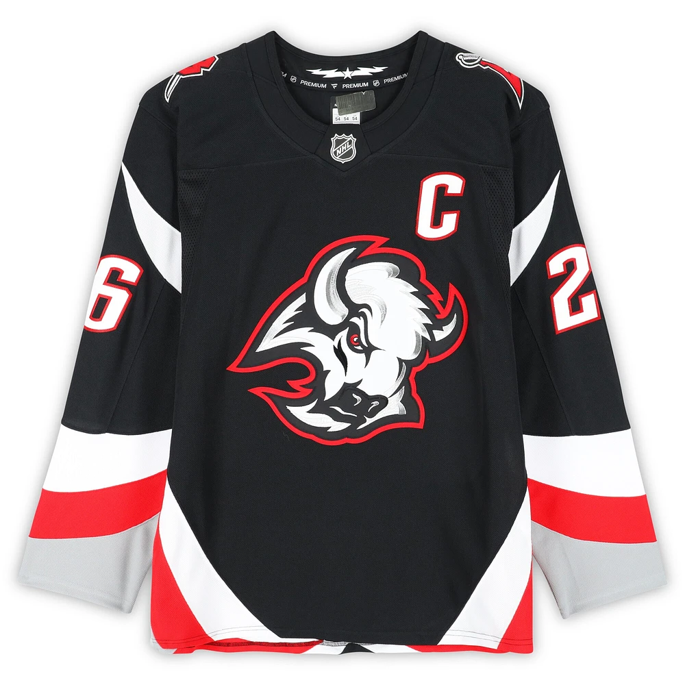 Rasmus Dahlin Buffalo Sabres Autographed Black Alternate Fanatics Premium Jersey with "21st Sabres Captain" Inscription - Limited Edition #1/10