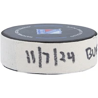 Rasmus Dahlin Buffalo Sabres Game-Used Goal Puck from November 7, 2024 vs. New York Rangers 