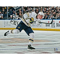 Rasmus Dahlin Buffalo Sabres Unsigned 50th Anniversary Season Alternate Jersey Shooting Photograph