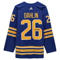 Rasmus Dahlin Royal Buffalo Sabres Autographed adidas 2020 Model Authentic Jersey