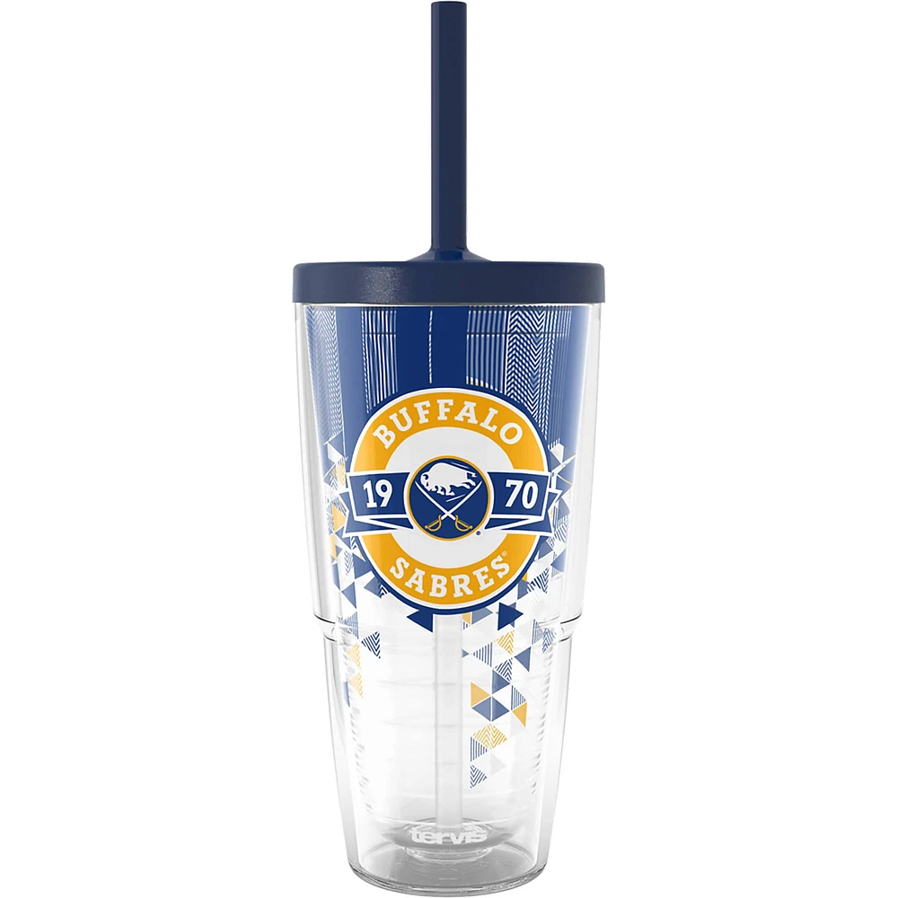 Gobelet classique Tervis Buffalo Sabres de 24 oz avec couvercle à paille