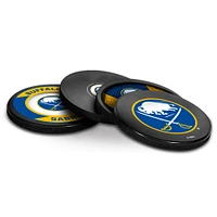 The Sports Vault Buffalo Sabres Four-Piece Puck Coaster Set