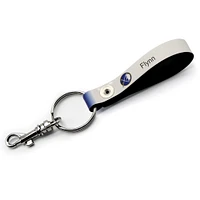 White Buffalo Sabres Personalized Leather Loop Keychain