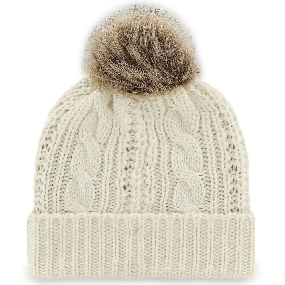 Women's '47 White Buffalo Sabres Meeko Cuffed Knit Hat with Pom