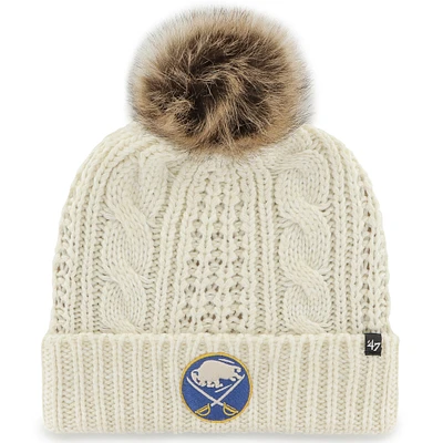 Bonnet en tricot à revers Meeko Buffalo Sabres '47 pour femme avec pompon