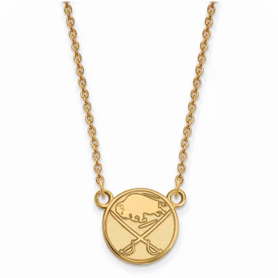 Buffalo Sabres Women's Gold Plated Small Pendant Necklace