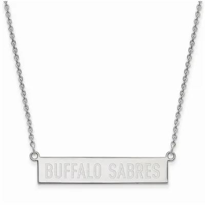 Buffalo Sabres Women's Sterling Silver Small Bar Necklace