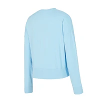 Women's Concepts Sport Light Blue Buffalo Sabres Tonal Pullover Sweatshirt