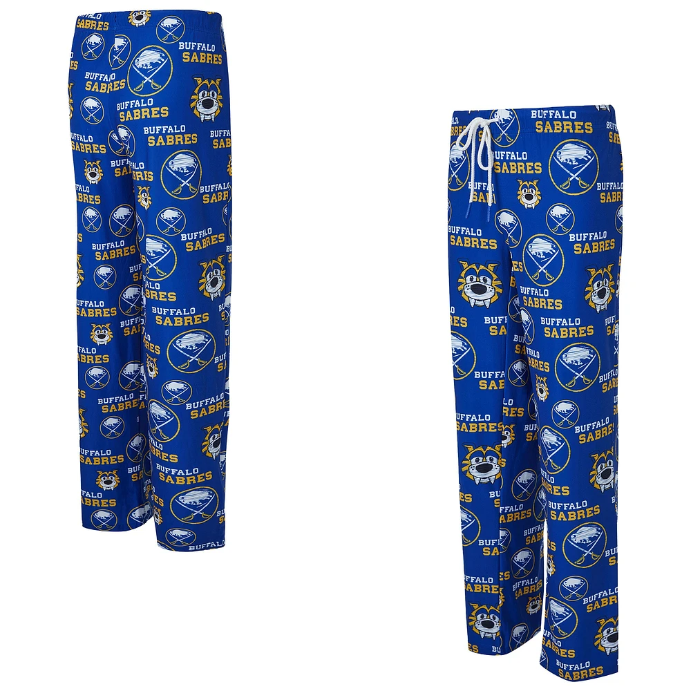 Pantalon en tricot à imprimé intégral Zest pour femme Concepts Sport Royal Buffalo Sabres