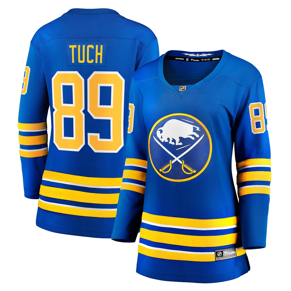 Maillot de joueur échappé à domicile Fanatics Alex Tuch Royal Buffalo Sabres pour femmes