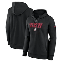 Women's Fanatics  Black Buffalo Sabres Authentic Pro Pullover Hoodie