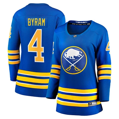 Maillot de joueur échappé à domicile Fanatics Bowen Byram Royal Buffalo Sabres pour femmes