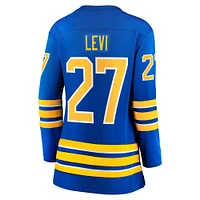 Women's Fanatics Devon Levi Royal Buffalo Sabres Home Breakaway Player Jersey