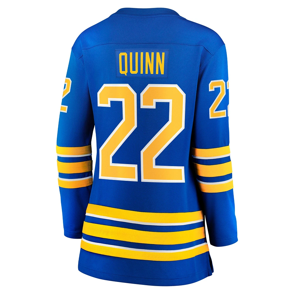 Maillot de joueur échappé à domicile Fanatics Jack Quinn Royal Buffalo Sabres pour femmes