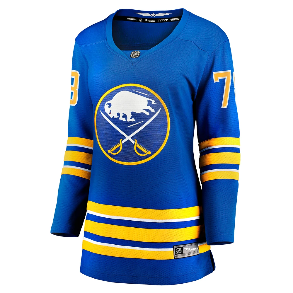 Maillot de joueur échappé à domicile des Royal Buffalo Sabres Jacob Bryson Fanatics pour femmes