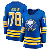 Maillot de joueur échappé à domicile des Royal Buffalo Sabres Jacob Bryson Fanatics pour femmes